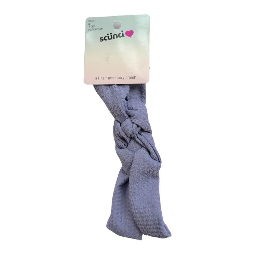 Scünci Sailor Knot Periwinkle Purple Headband NWT